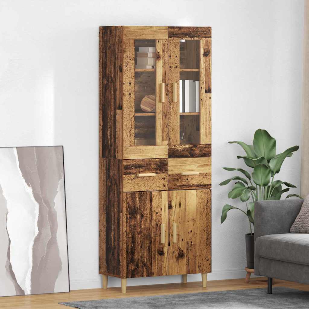 Haut Armoire Bois Ancien 69,5 x 34 x 180 cm Bois d'ingénierie - XIOS