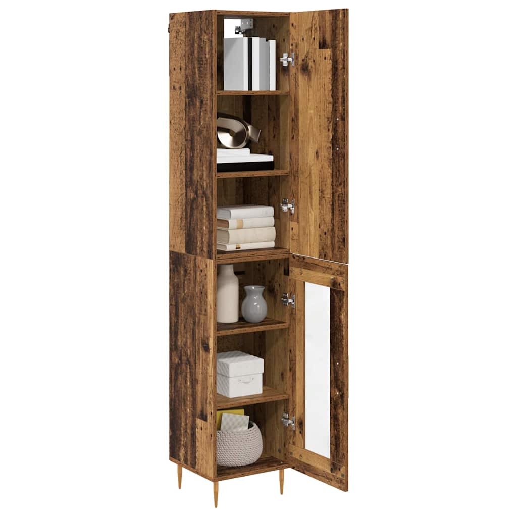 Haut Armoire Bois Ancien 34,5 x 34 x 180 cm Bois d'ingénierie - XIOS