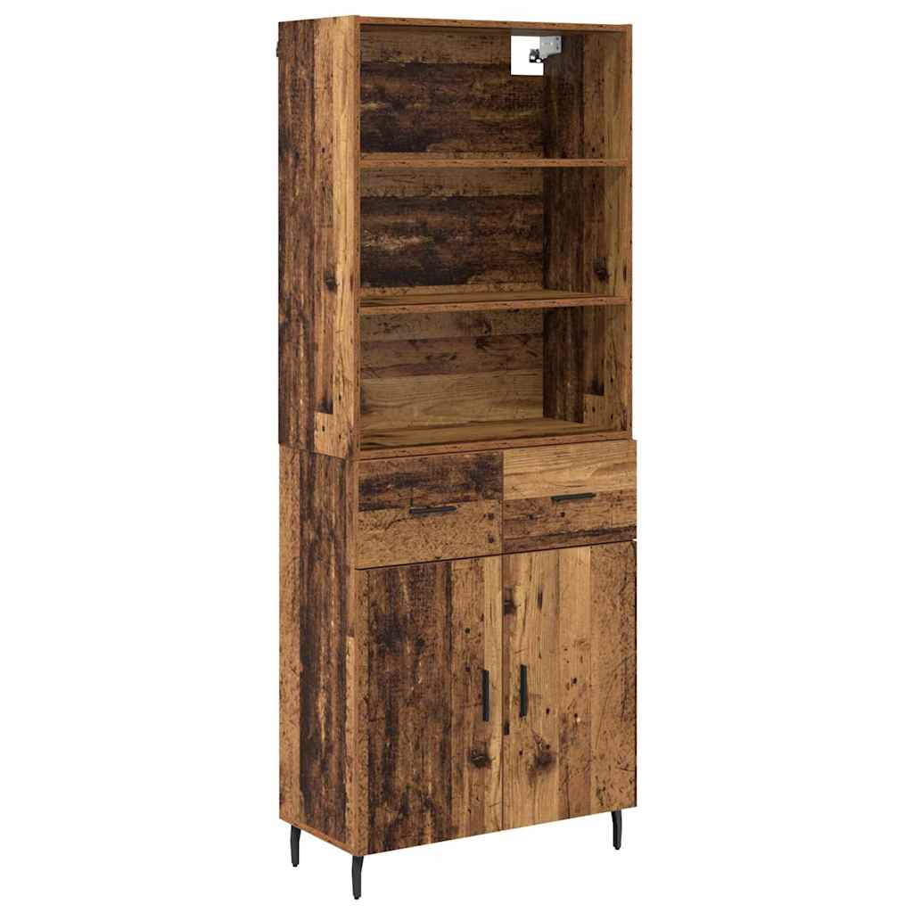 Haut Armoire avec tiroir Bois Ancien 69,5 x 34 x 180 cm - XIOS