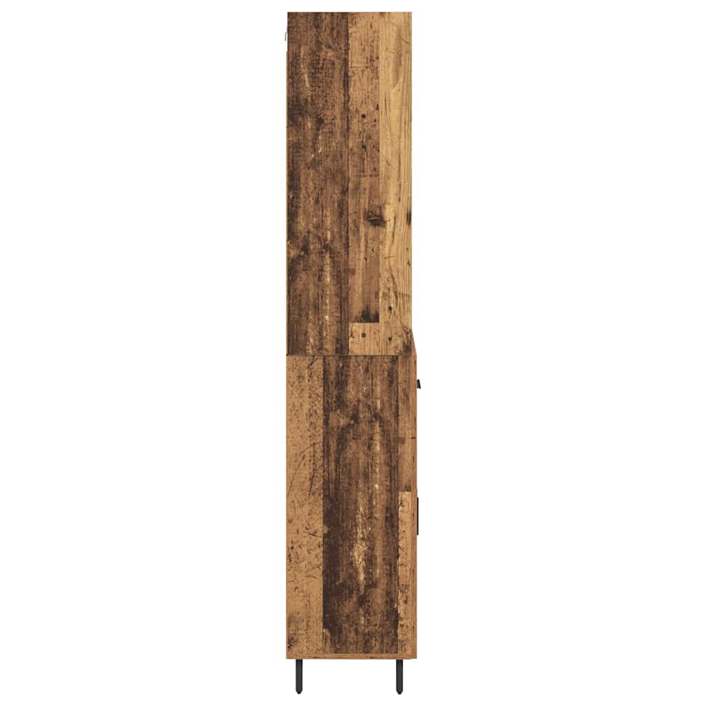 Haut Armoire avec tiroir Bois Ancien 69,5 x 34 x 180 cm - XIOS
