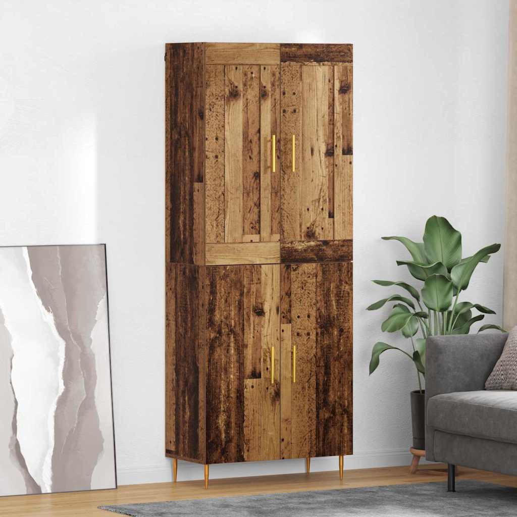 Haut Armoire Bois Ancien 69,5 x 34 x 180 cm Bois d'ingénierie - XIOS