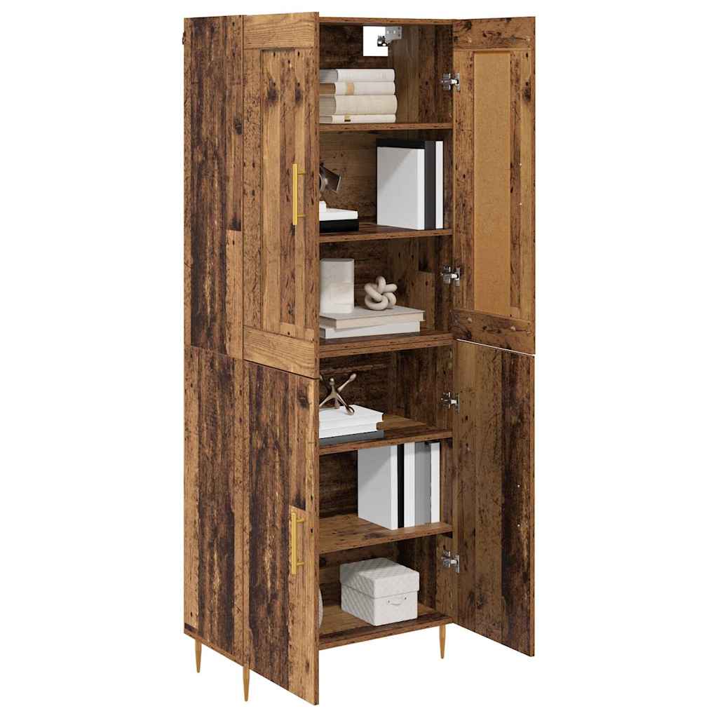 Haut Armoire Bois Ancien 69,5 x 34 x 180 cm Bois d'ingénierie - XIOS