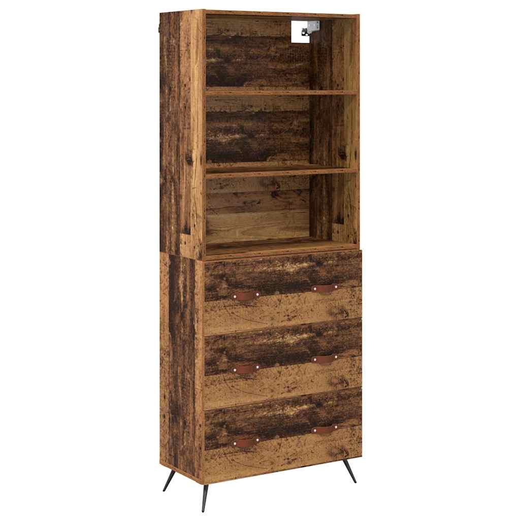Haut Armoire Bois Ancien 69,5 x 34 x 180 cm Bois d'ingénierie - XIOS