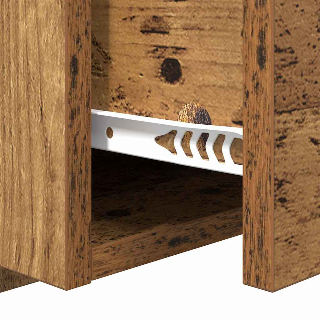 Tête de lit avec armoire 3 pcs Bois Ancien Bois d'ingénierie - XIOS