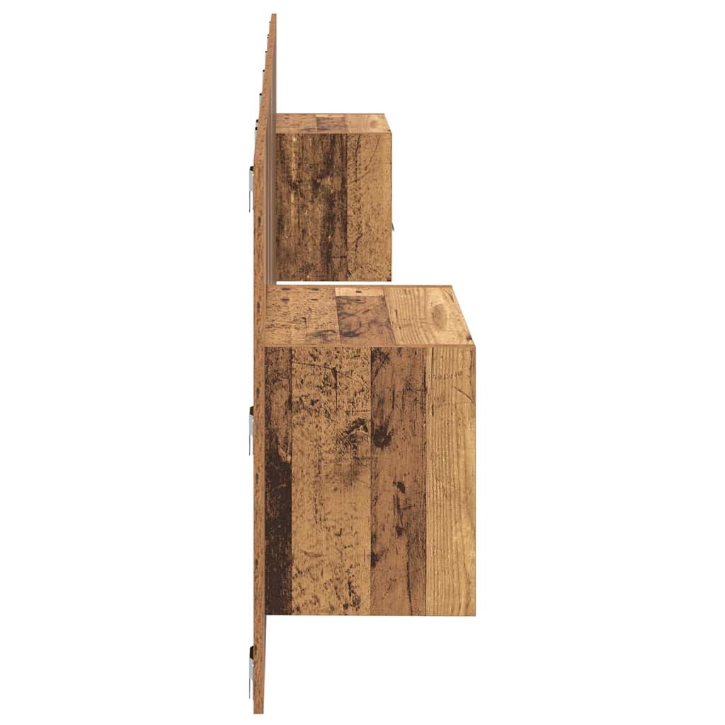 Tête de lit avec armoire 3 pcs Bois Ancien Bois d'ingénierie - XIOS