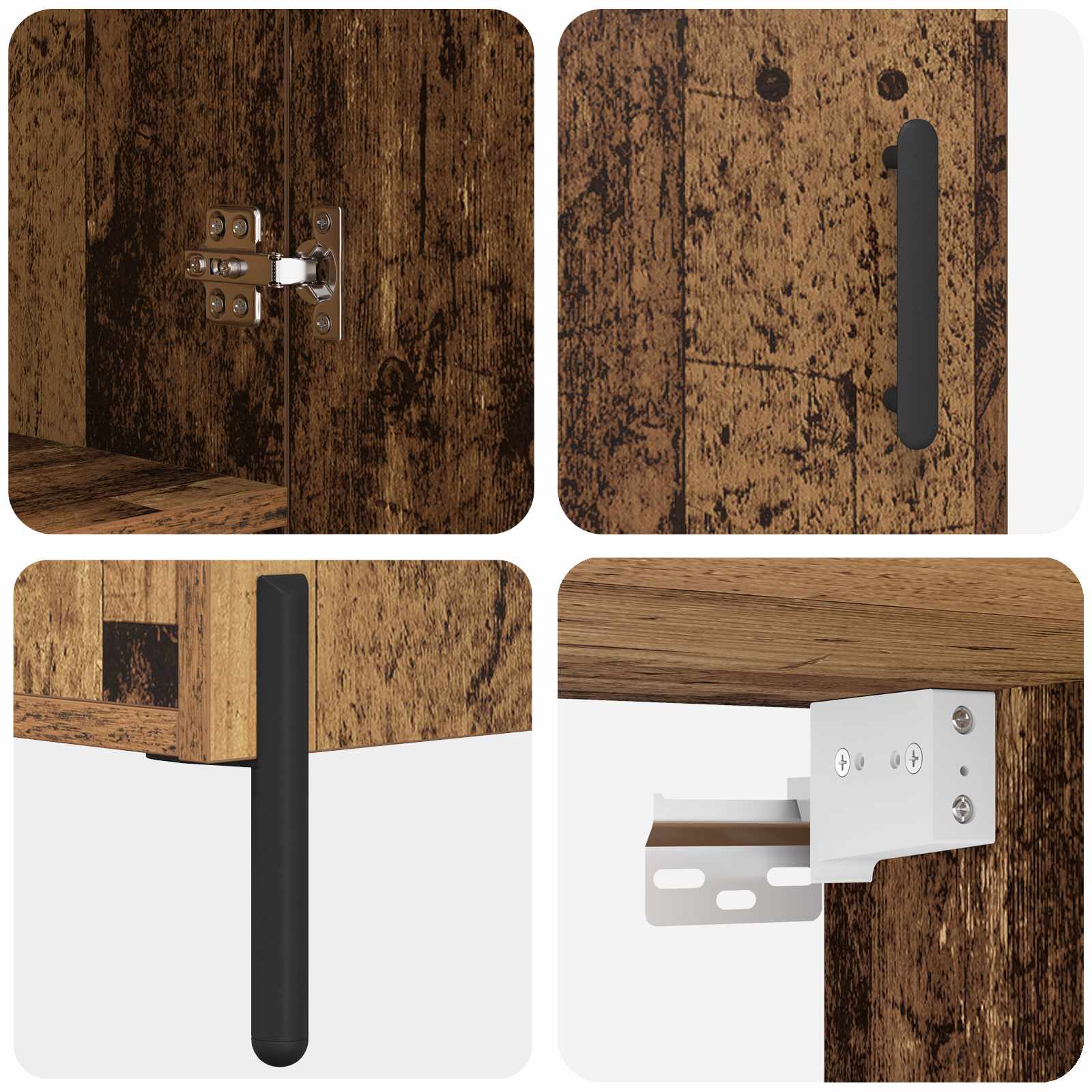 Haut Armoire Bois Ancien 69,5 x 34 x 180 cm Bois d'ingénierie - XIOS