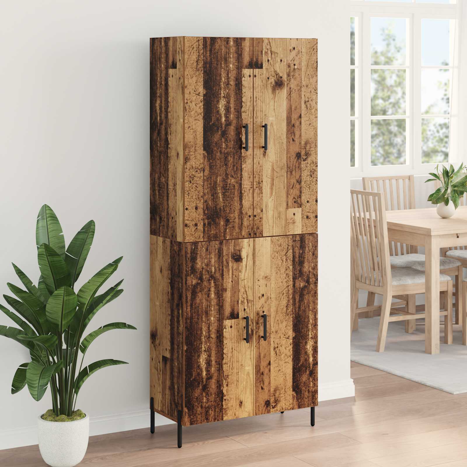 Haut Armoire Bois Ancien 69,5 x 34 x 180 cm Bois d'ingénierie - XIOS