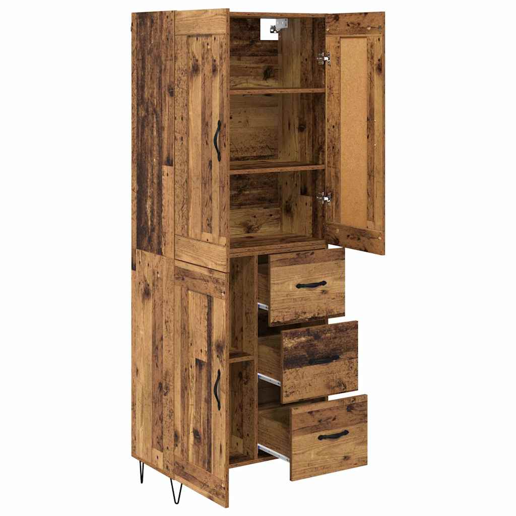Haut Armoire Bois Ancien 69,5 x 34 x 180 cm Bois d'ingénierie - XIOS