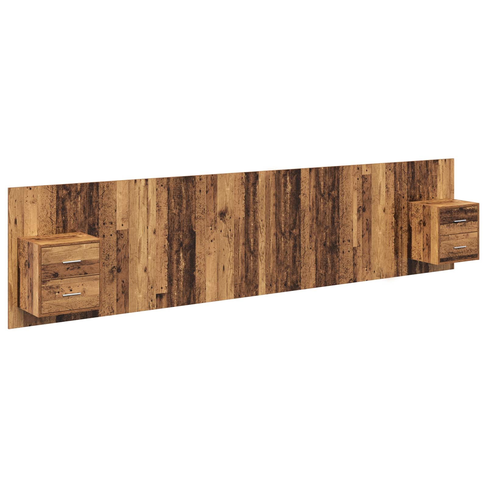 Tête de lit avec armoire 3 pcs Bois Ancien Bois d'ingénierie - XIOS