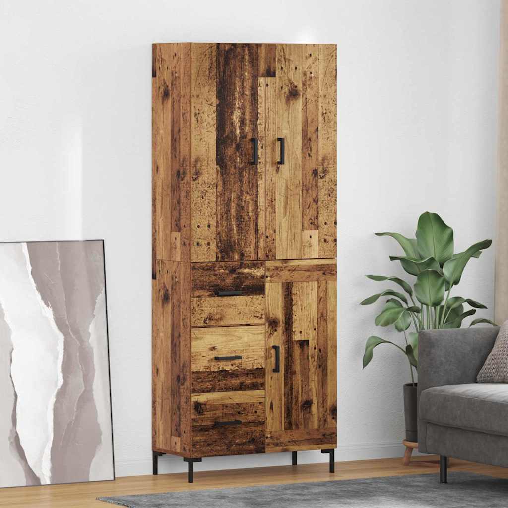 Haut Armoire Bois Ancien 69,5 x 34 x 180 cm Bois d'ingénierie - XIOS
