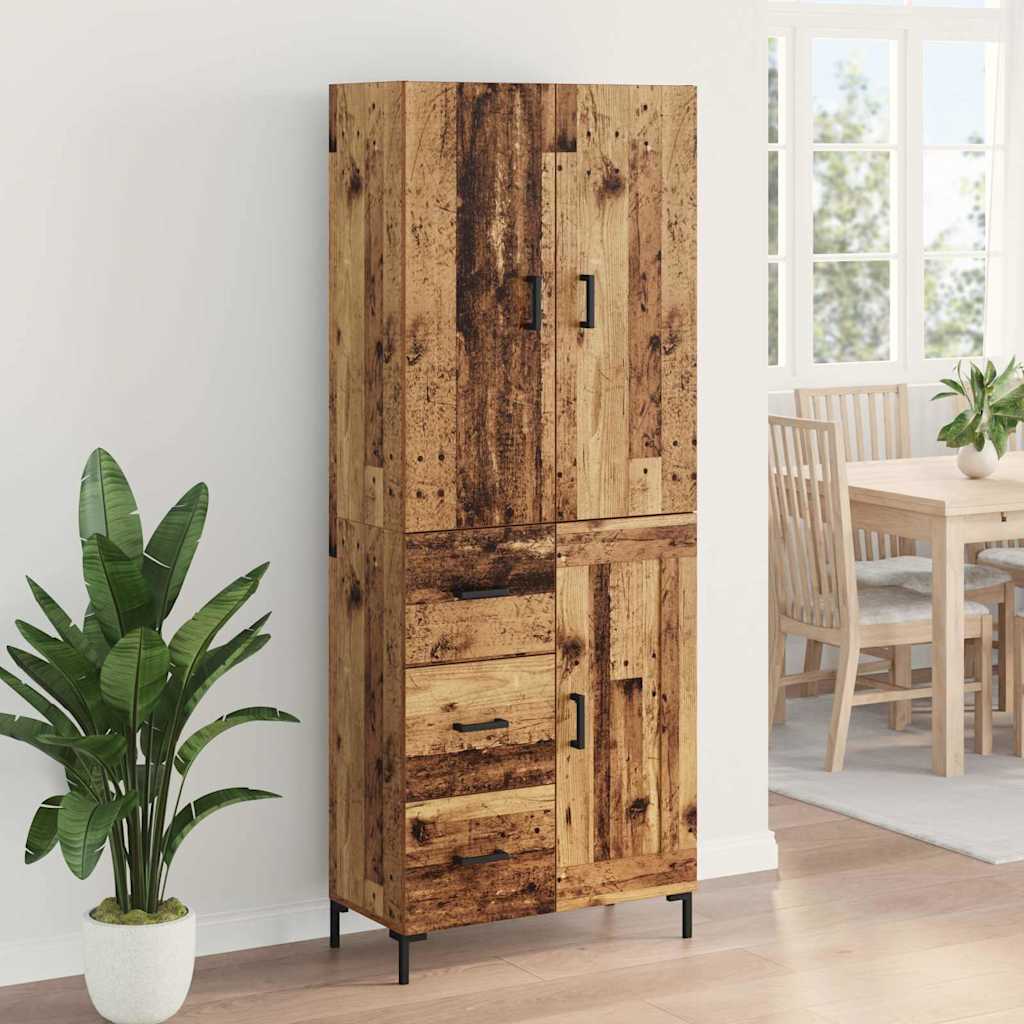 Haut Armoire Bois Ancien 69,5 x 34 x 180 cm Bois d'ingénierie - XIOS