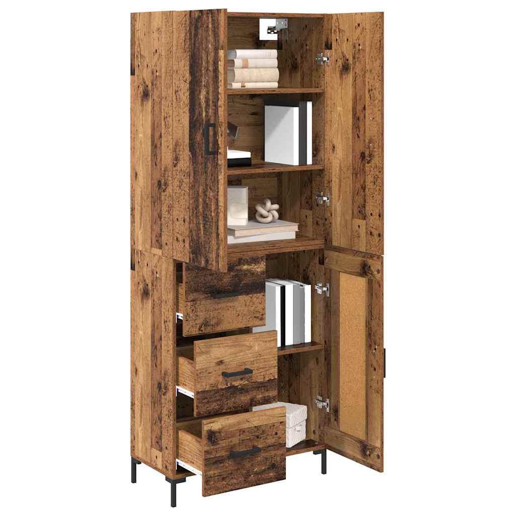 Haut Armoire Bois Ancien 69,5 x 34 x 180 cm Bois d'ingénierie - XIOS