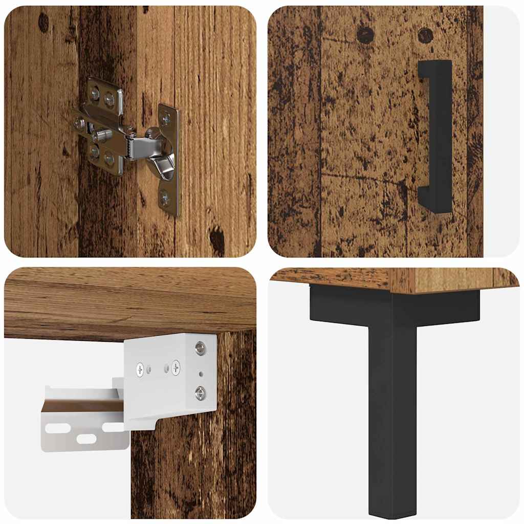 Haut Armoire Bois Ancien 69,5 x 34 x 180 cm Bois d'ingénierie - XIOS