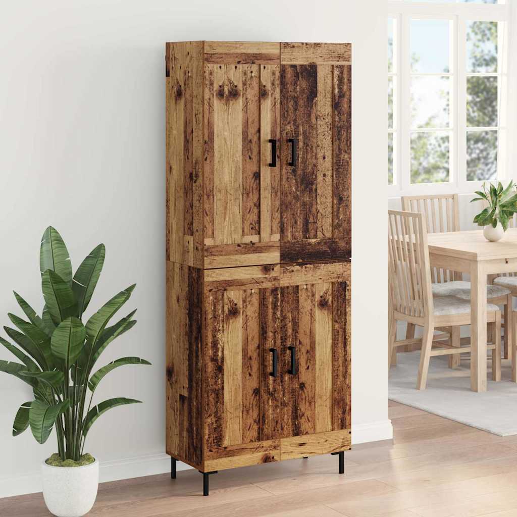 Haut Armoire Bois Ancien 69,5 x 34 x 180 cm Bois d'ingénierie - XIOS
