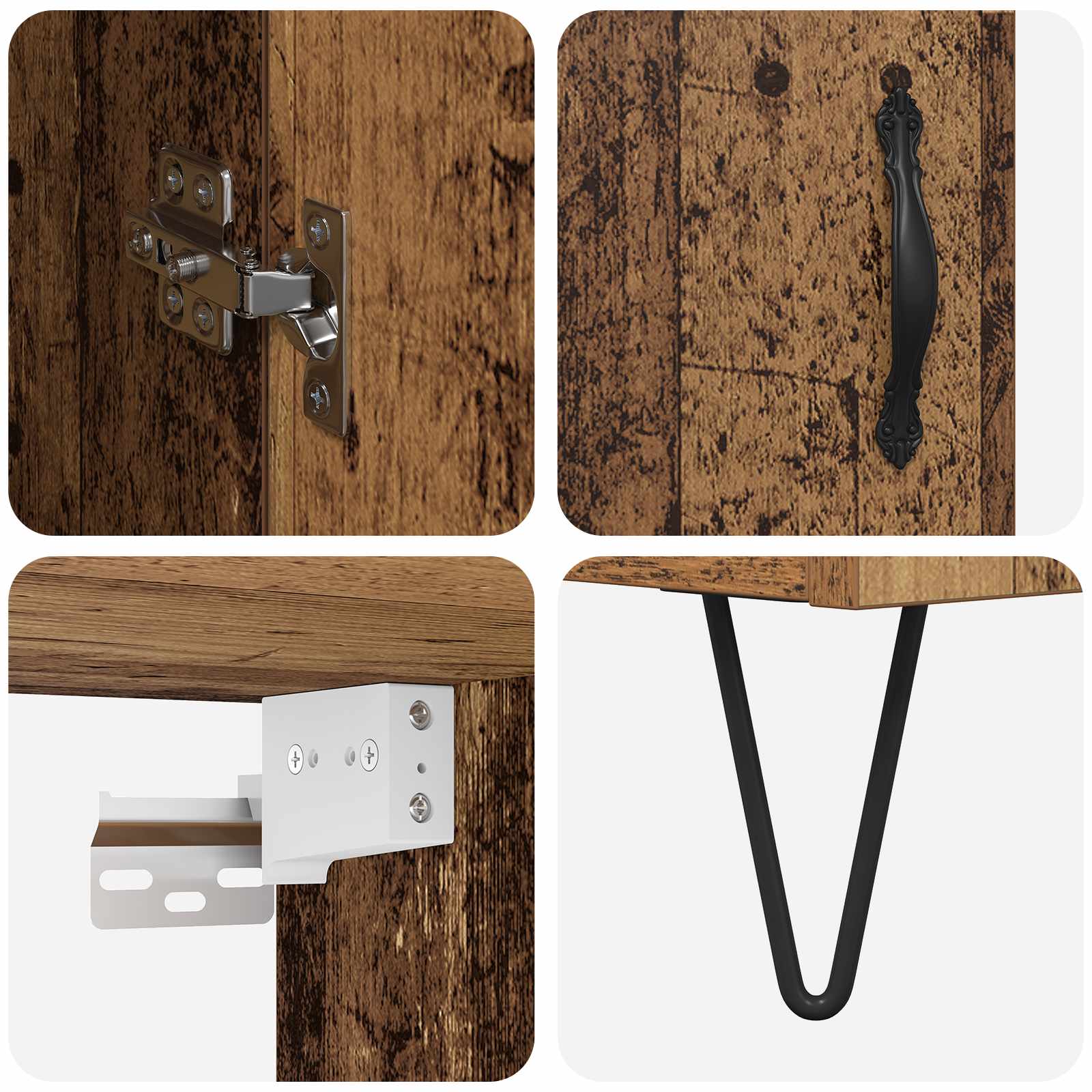 Haut Armoire Bois Ancien 69,5 x 34 x 180 cm Bois d'ingénierie - XIOS