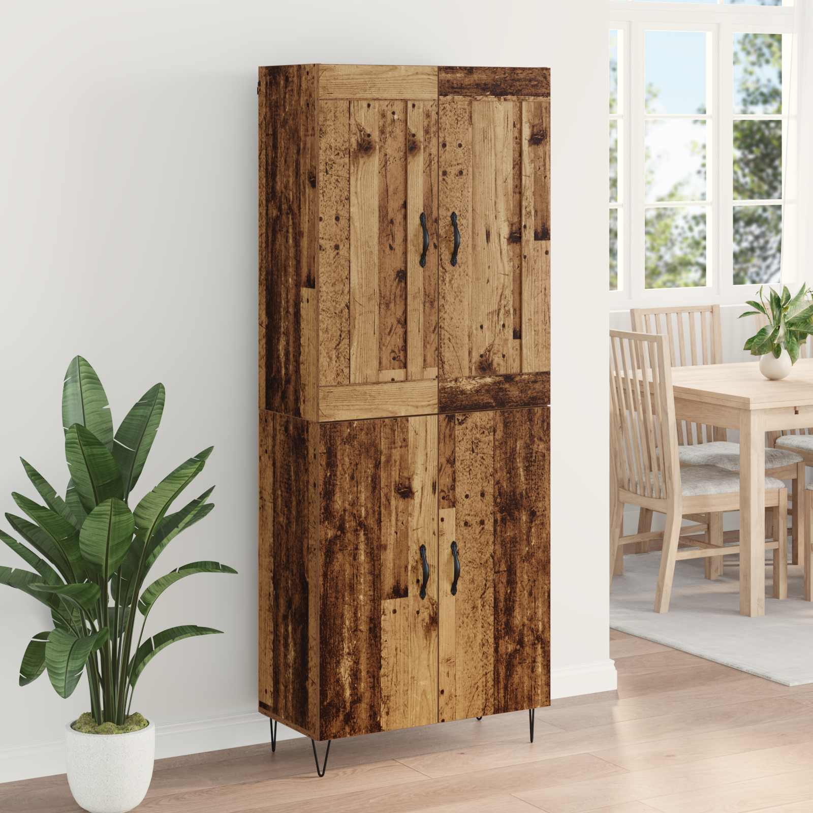 Haut Armoire Bois Ancien 69,5 x 34 x 180 cm Bois d'ingénierie - XIOS