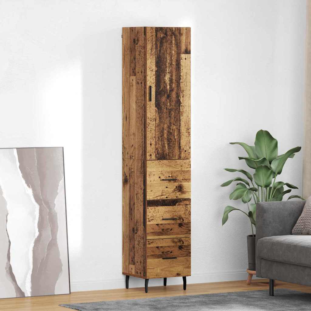 Haut Armoire Bois Ancien 34,5 x 34 x 180 cm Bois d'ingénierie - XIOS
