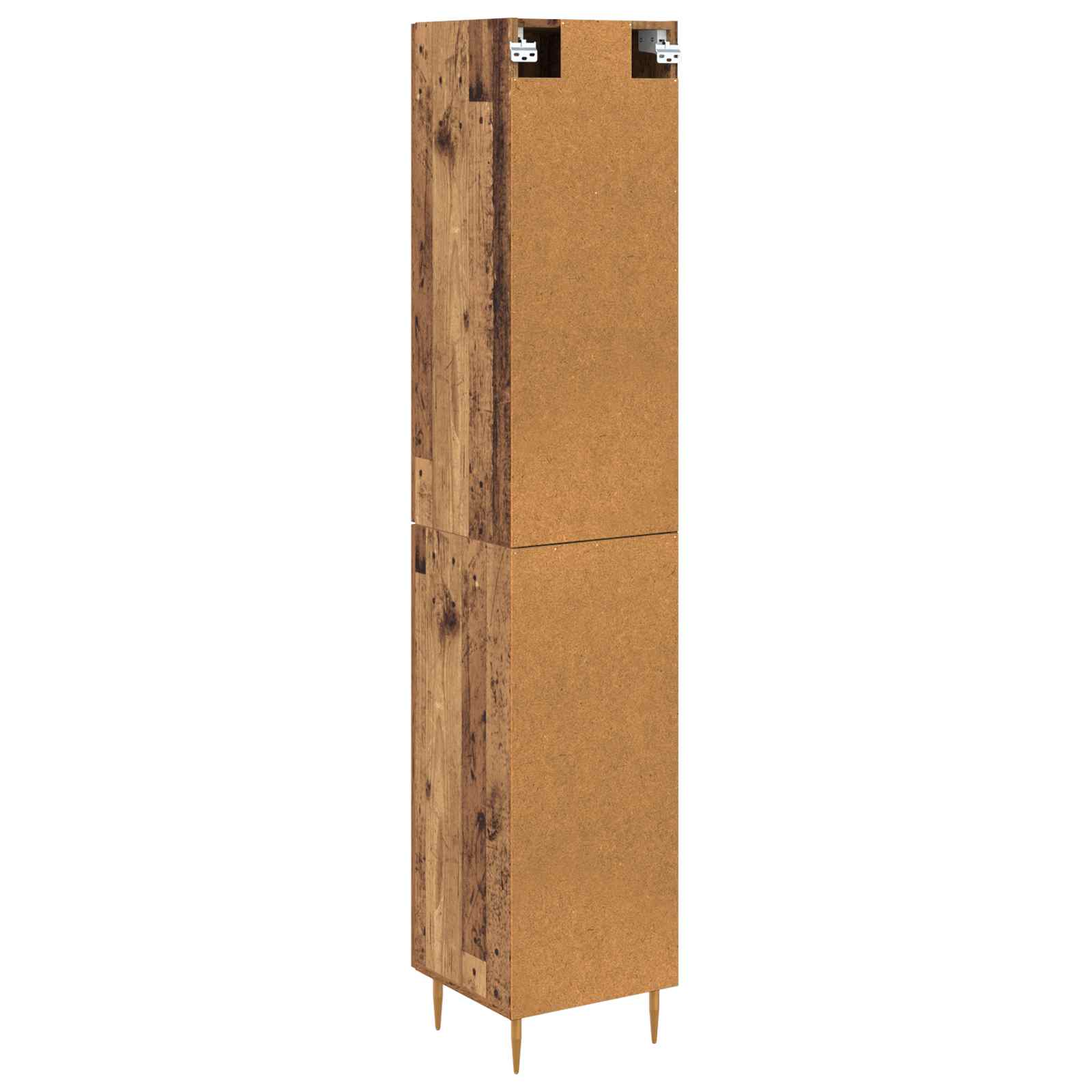Haut Armoire 2 pcs Bois Ancien Bois d'ingénierie - XIOS