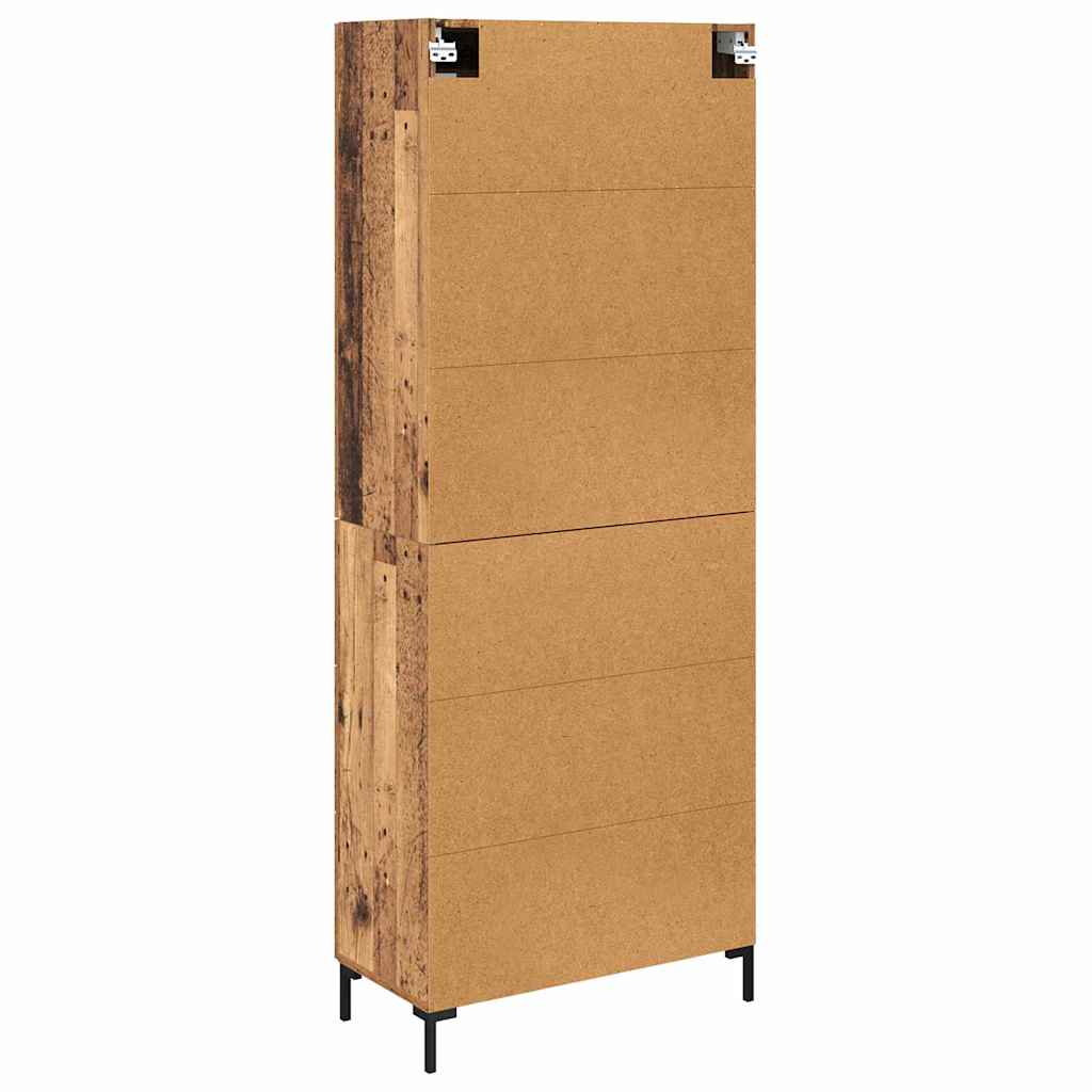 Haut Armoire avec tiroir 2 pcs Bois ancien Bois d'ingénierie - XIOS