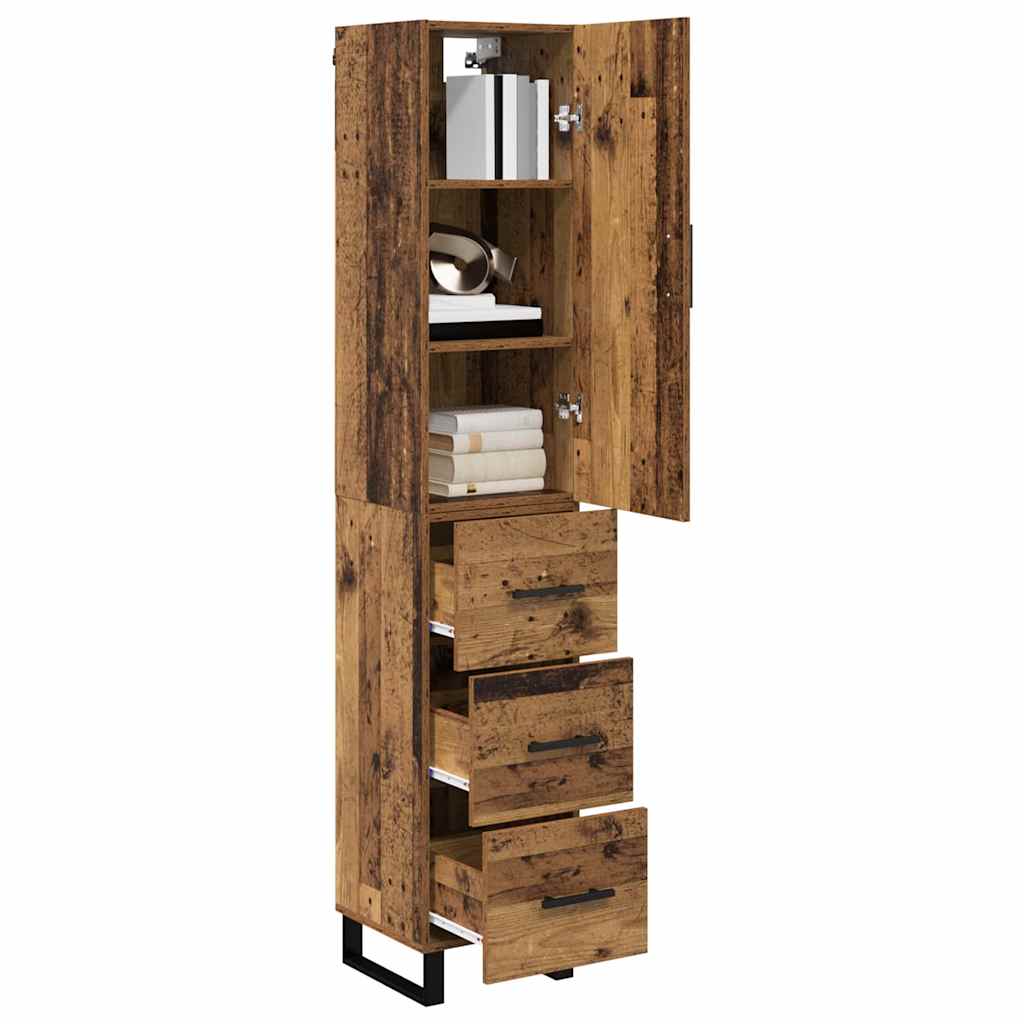 Haut Armoire Bois Ancien 34,5 x 34 x 180 cm Bois d'ingénierie - XIOS