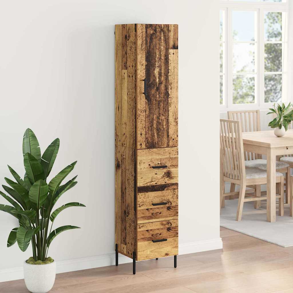 Haut Armoire Bois Ancien 34,5 x 34 x 180 cm Bois d'ingénierie - XIOS