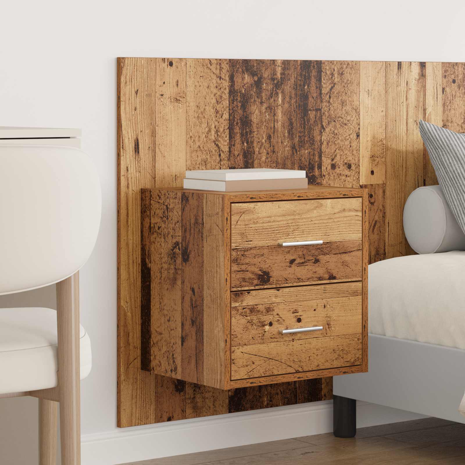 Tête de lit avec armoire 3 pcs Bois Ancien Bois d'ingénierie - XIOS