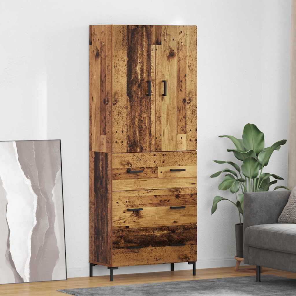 Haut Armoire Bois Ancien 69,5 x 34 x 180 cm Bois d'ingénierie - XIOS