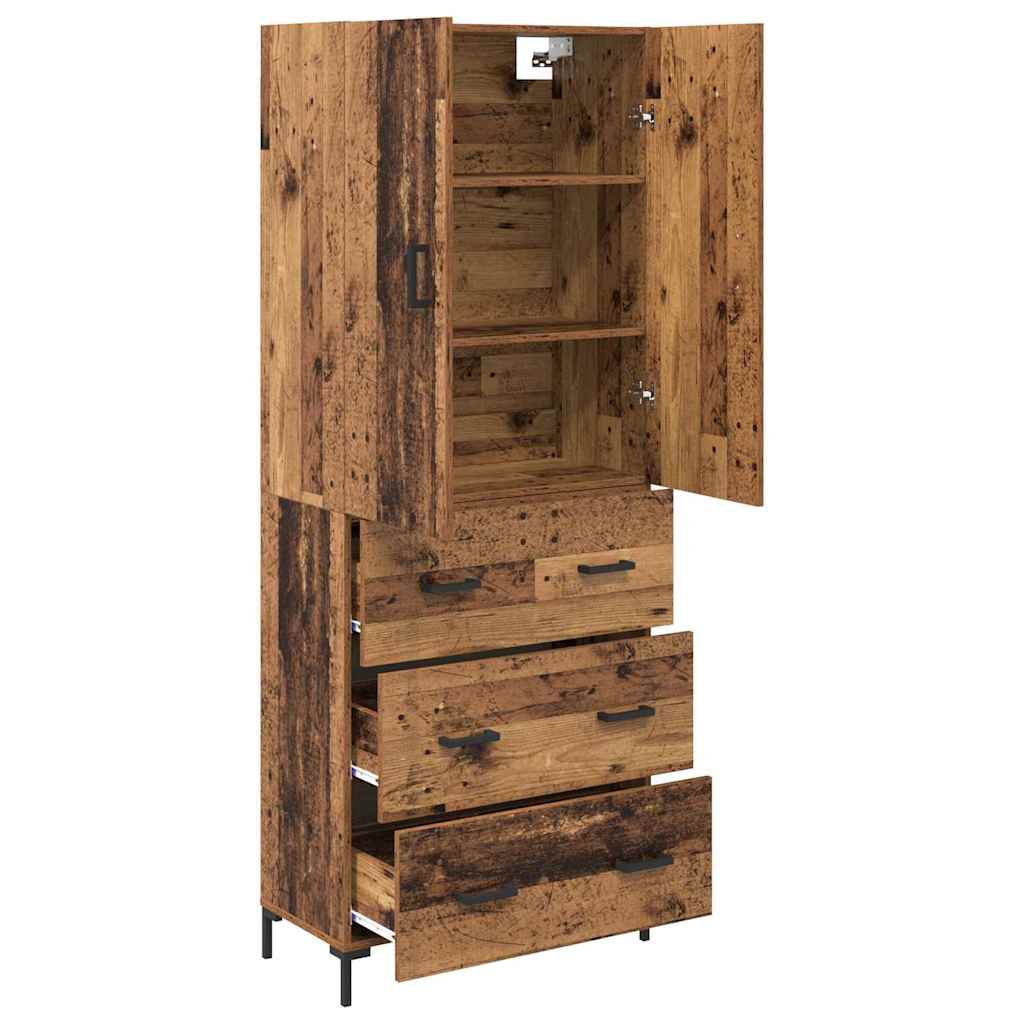Haut Armoire Bois Ancien 69,5 x 34 x 180 cm Bois d'ingénierie - XIOS