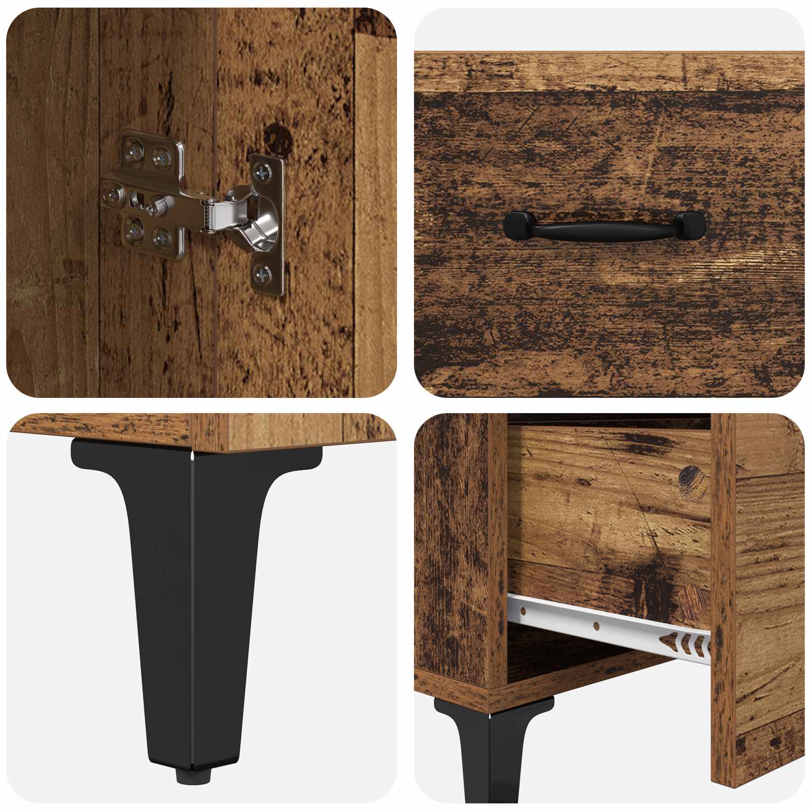 Haut Armoire Bois Ancien 69,5 x 34 x 180 cm Bois d'ingénierie - XIOS