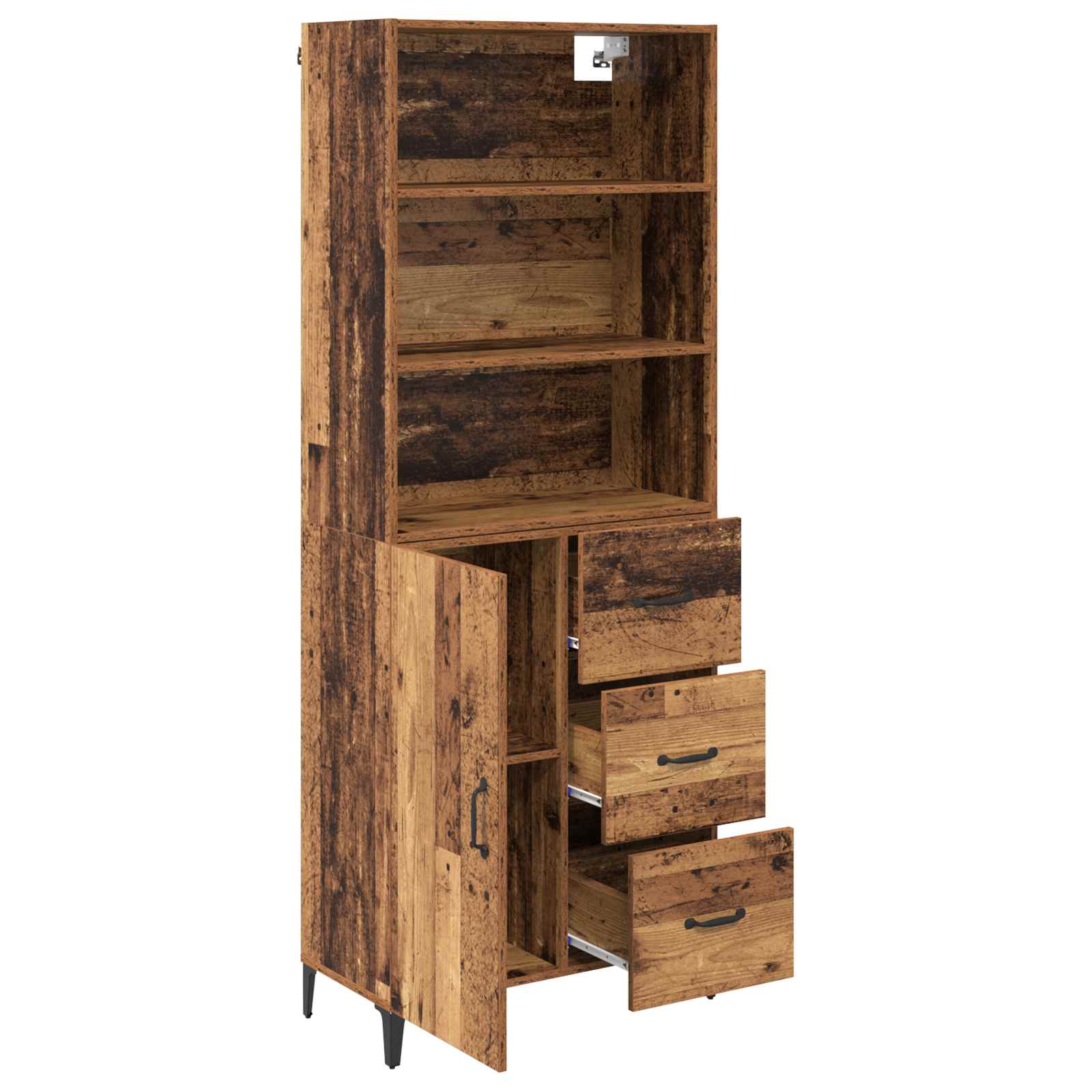 Haut Armoire Bois Ancien 69,5 x 34 x 180 cm Bois d'ingénierie - XIOS