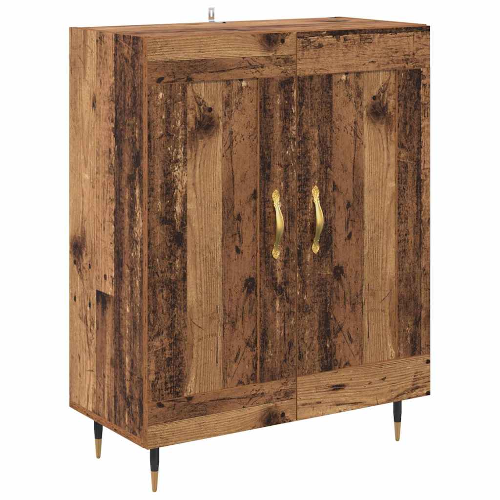 Haut Armoire 2 pcs Bois ancien Bois d'ingénierie - XIOS