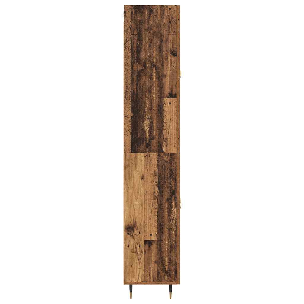 Haut Armoire 2 pcs Bois ancien Bois d'ingénierie - XIOS