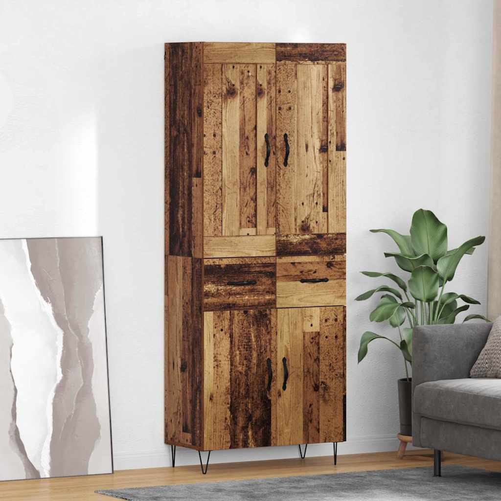 Haut Armoire Bois Ancien 69,5 x 34 x 180 cm Bois d'ingénierie - XIOS
