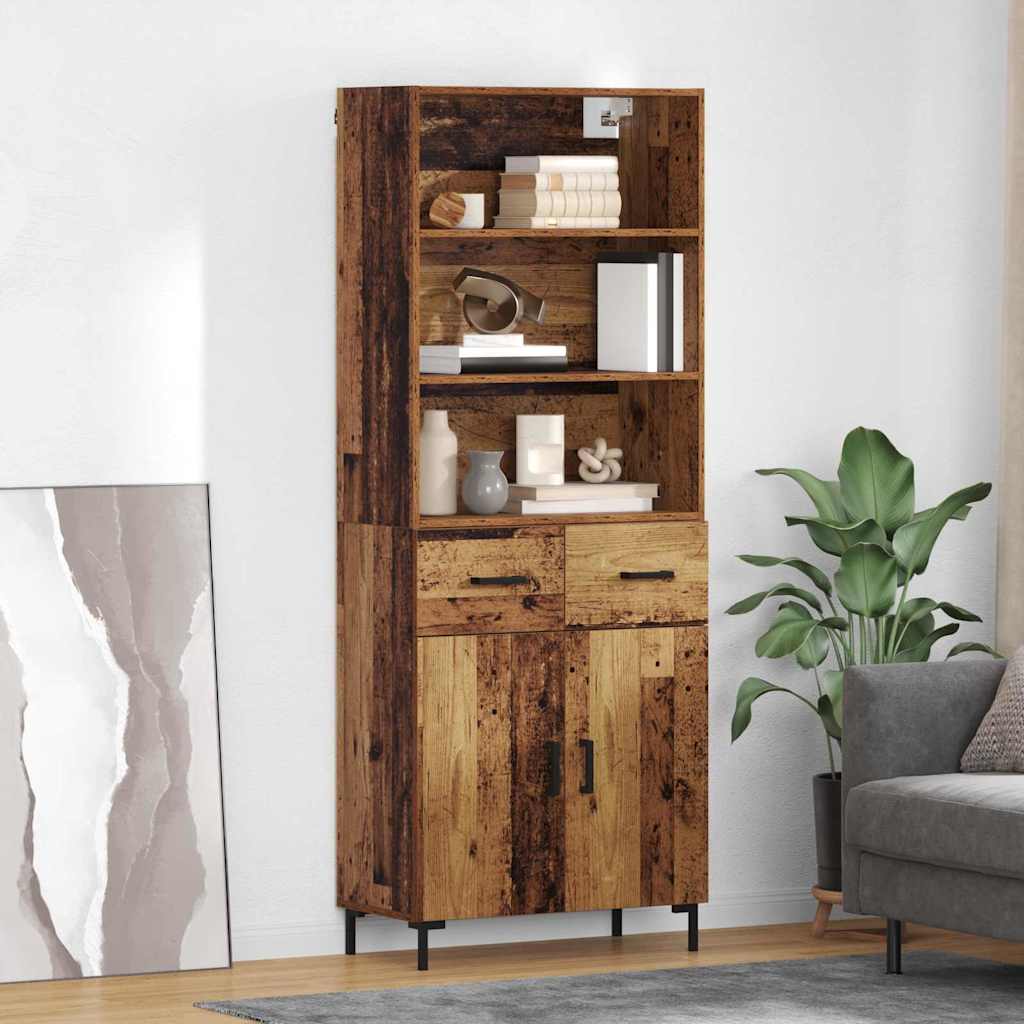 Haut Armoire Bois Ancien 69,5 x 32,5 x 180 cm Bois d'ingénierie - XIOS