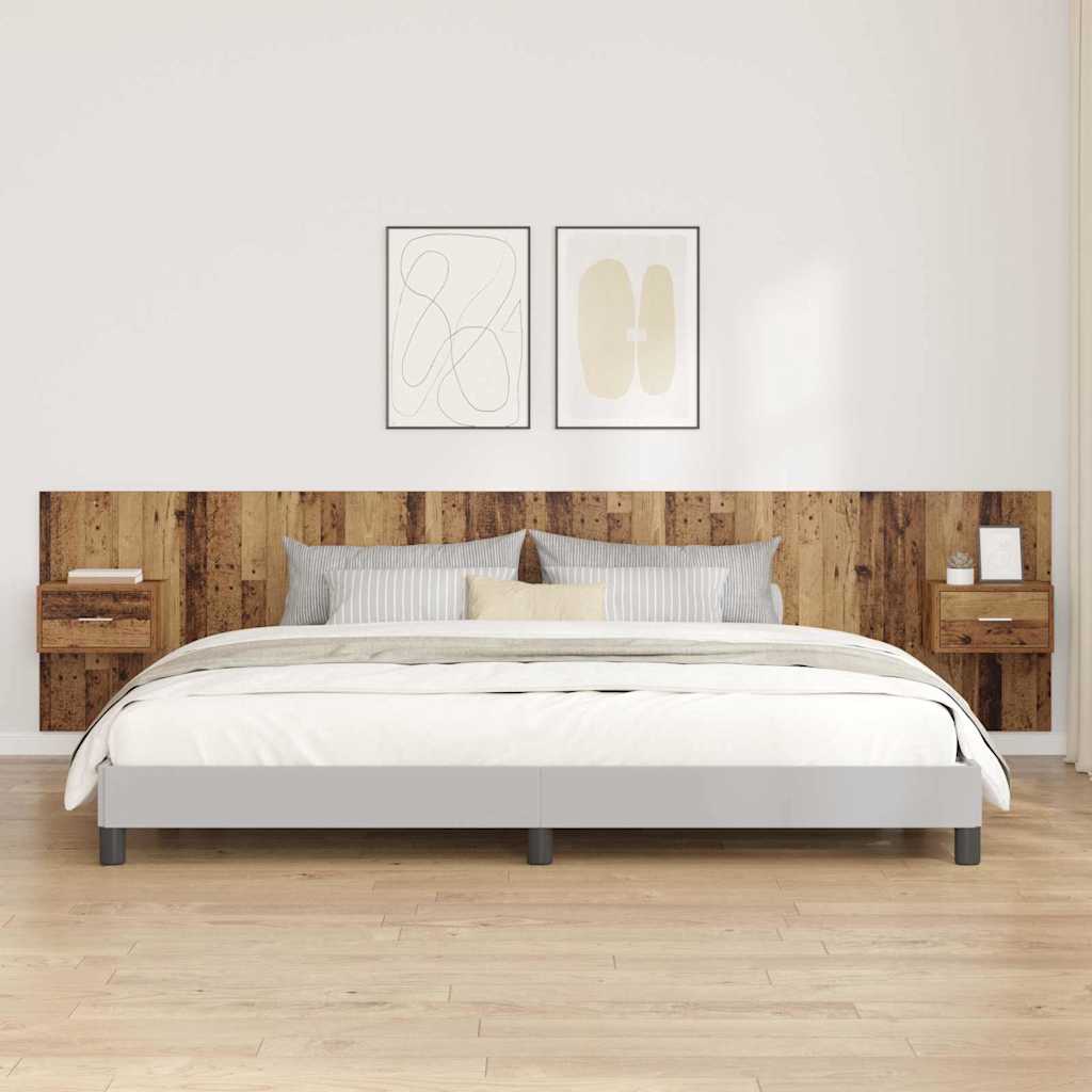 Tête de lit avec armoire 3 pcs Bois Ancien Bois d'ingénierie - XIOS