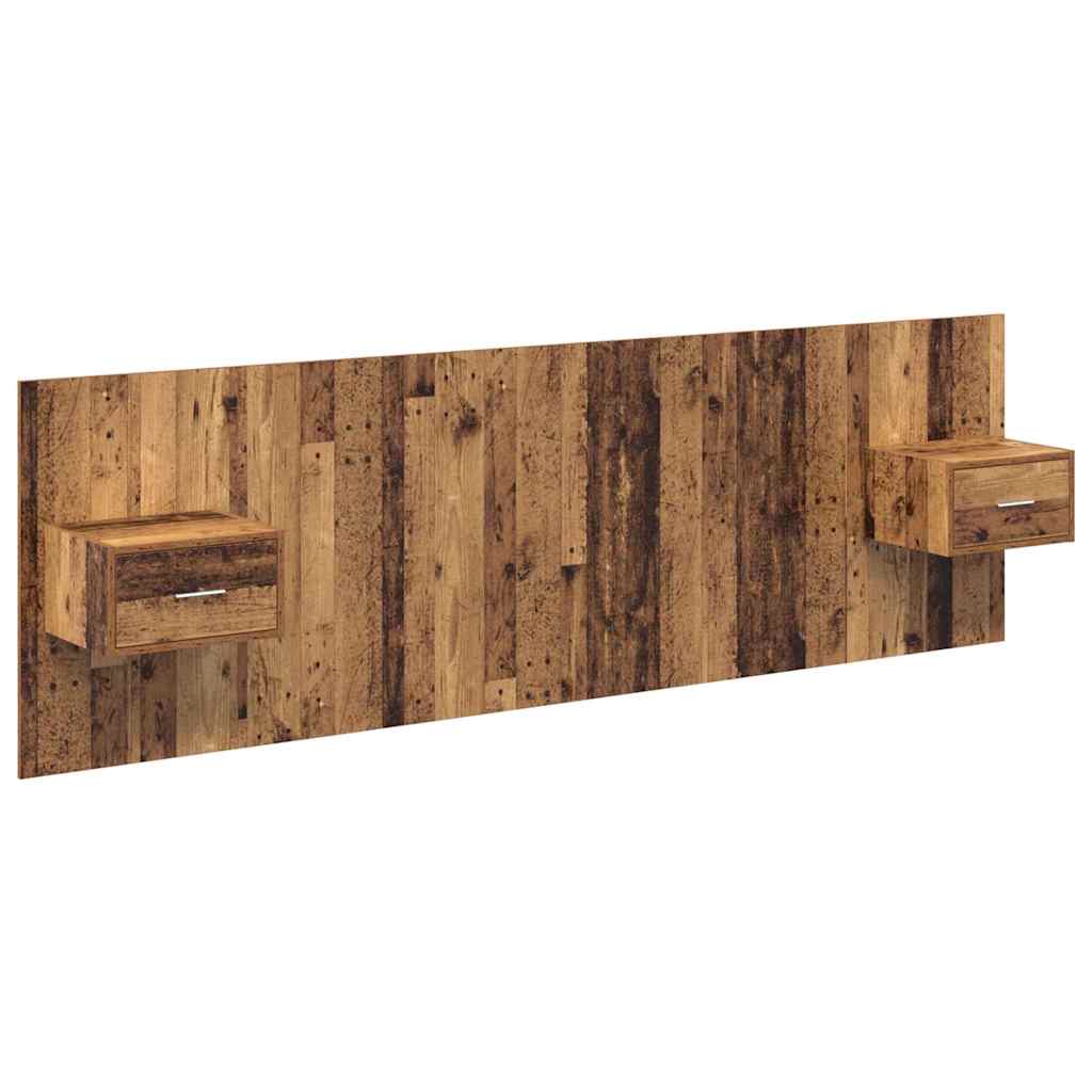 Tête de lit avec armoire 3 pcs Bois Ancien Bois d'ingénierie - XIOS