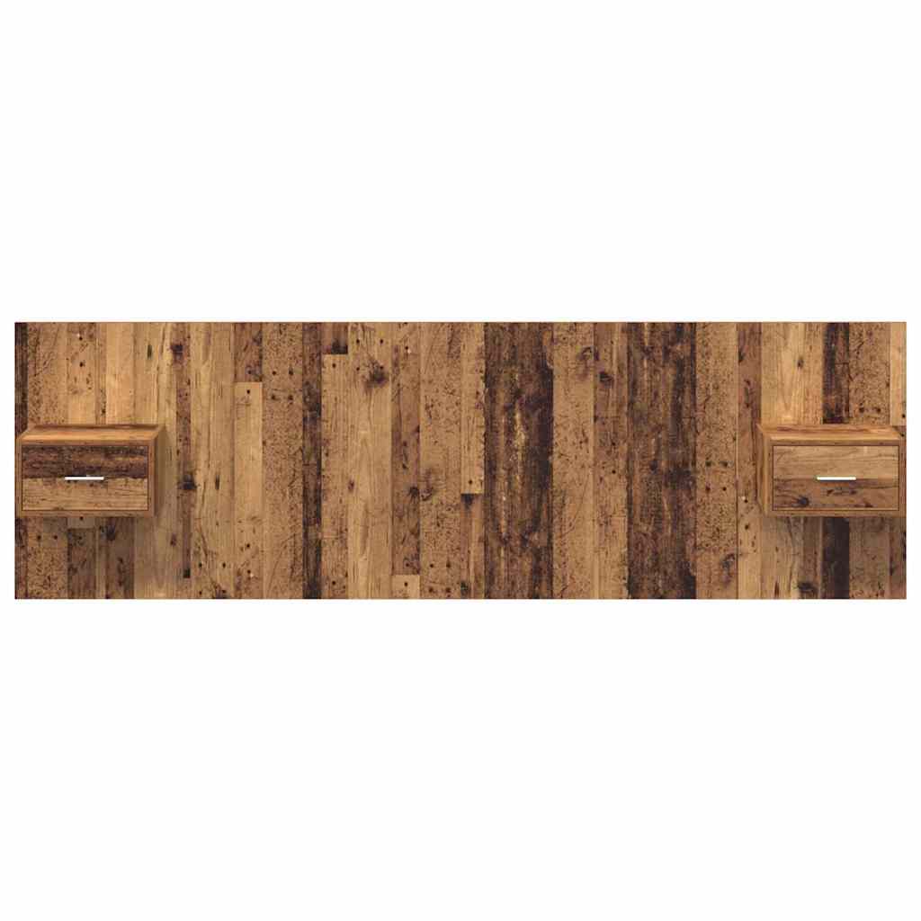 Tête de lit avec armoire 3 pcs Bois Ancien Bois d'ingénierie - XIOS