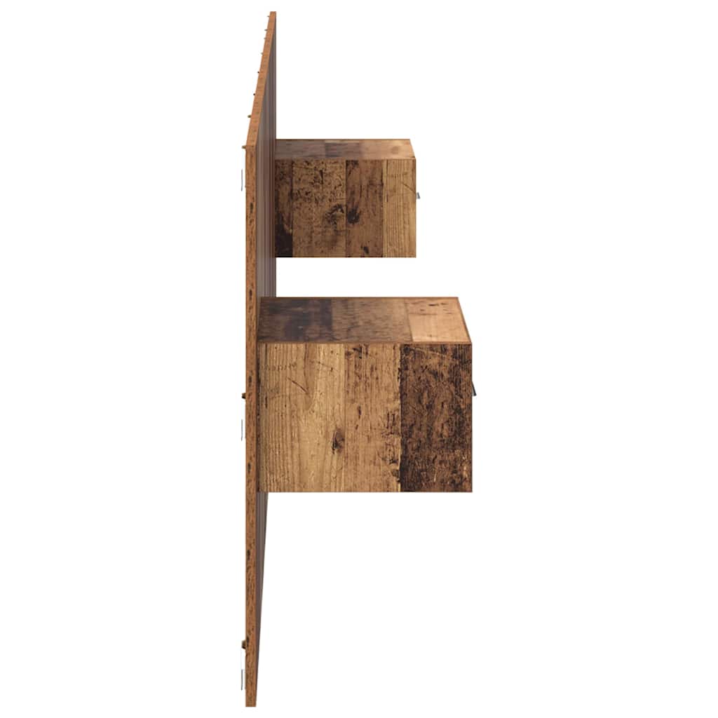 Tête de lit avec armoire 3 pcs Bois Ancien Bois d'ingénierie - XIOS