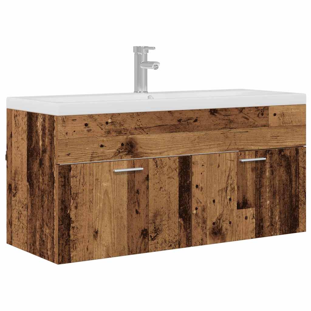 Armoire de salle de bain Bois ancien 100 x 38,5 x 46 cm