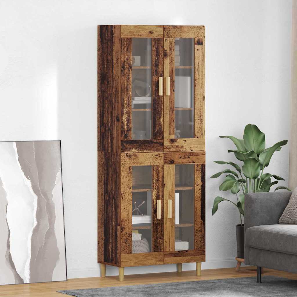 Haut Armoire Bois Ancien 69,5 x 34 x 180 cm Bois d'ingénierie - XIOS
