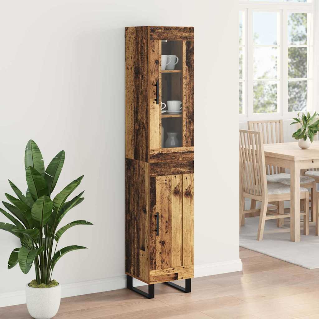 Haut Armoire Bois Ancien 69,5 x 34 x 180 cm Bois d'ingénierie - XIOS