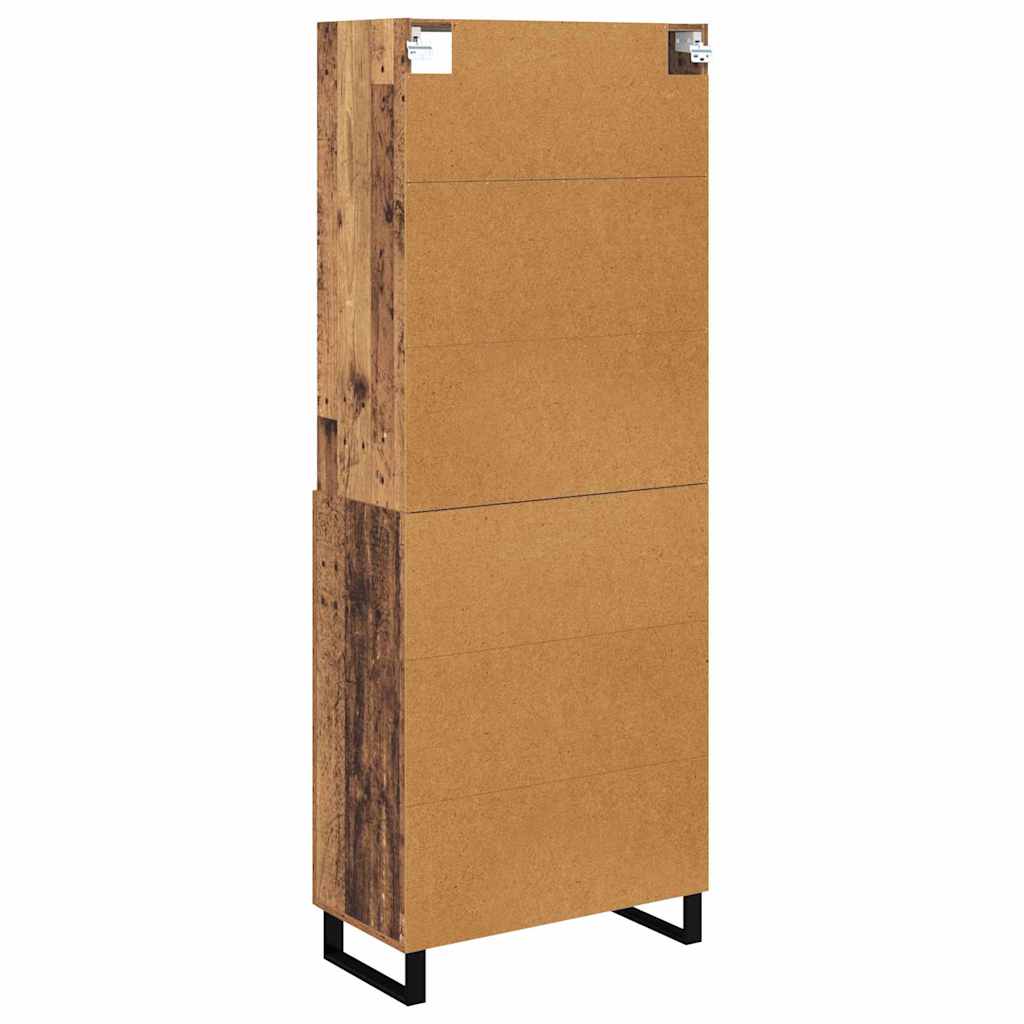 Haut Armoire avec tiroir Bois Ancien 69,5 x 34 x 180 cm - XIOS