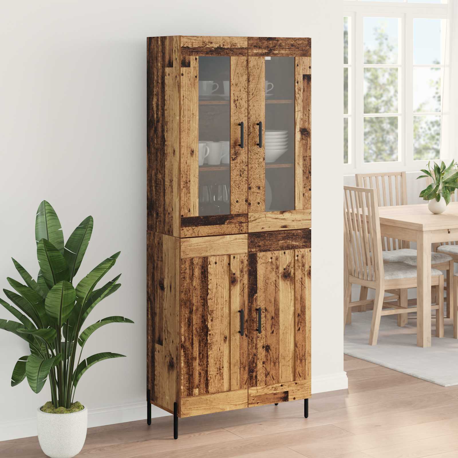 Haut Armoire Bois Ancien 69,5 x 34 x 180 cm Bois d'ingénierie - XIOS