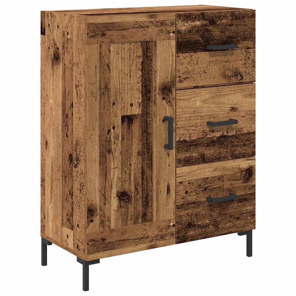 Haut Armoire avec tiroir 2 pcs Bois ancien Bois d'ingénierie - XIOS