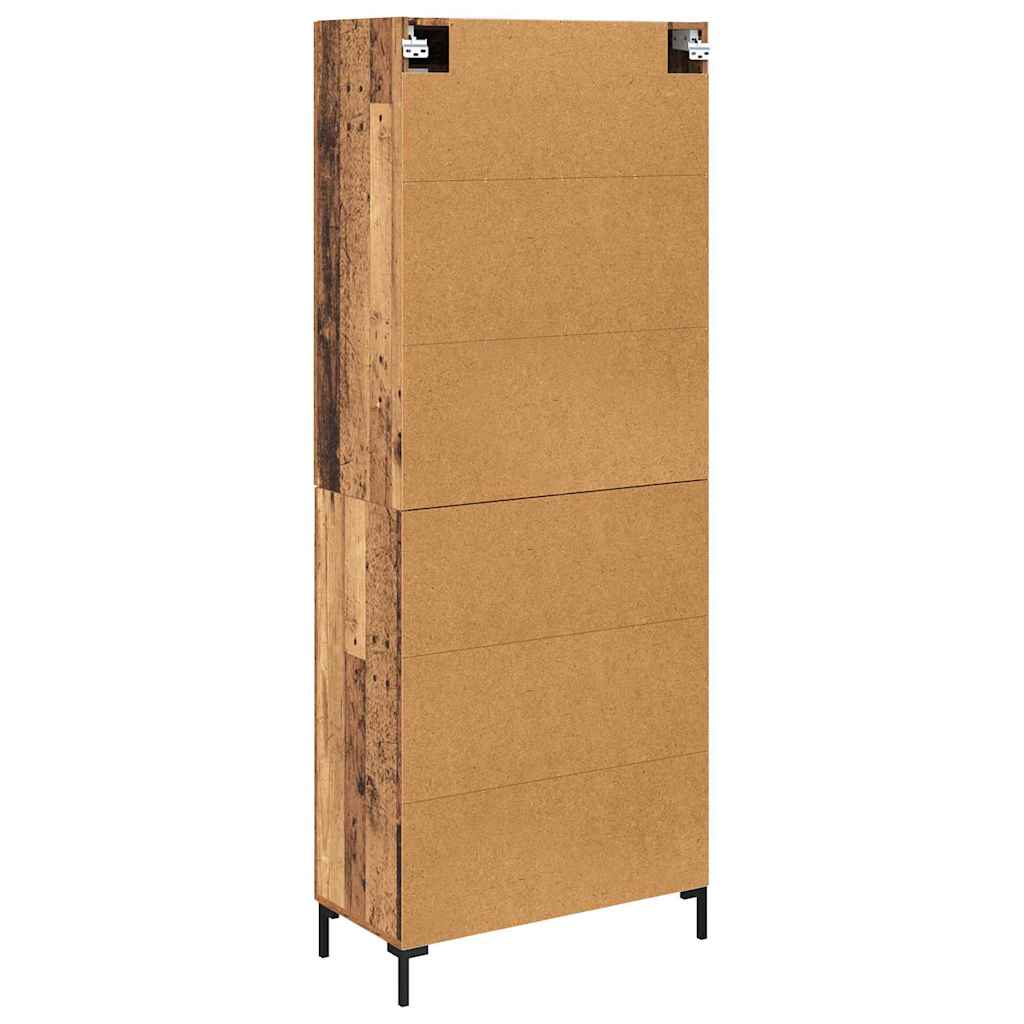 Haut Armoire avec tiroir 2 pcs Bois ancien Bois d'ingénierie - XIOS