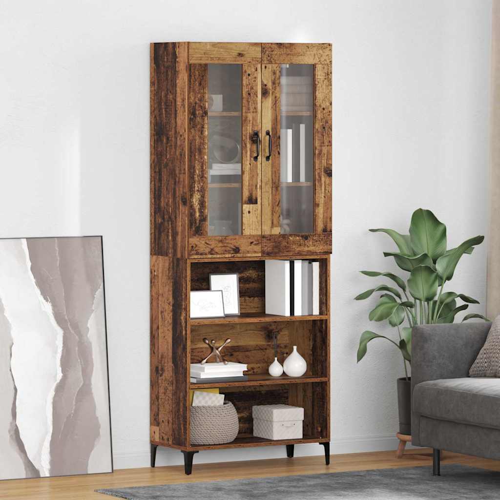 Haut Armoire Bois Ancien 69,5 x 34 x 180 cm Bois d'ingénierie - XIOS
