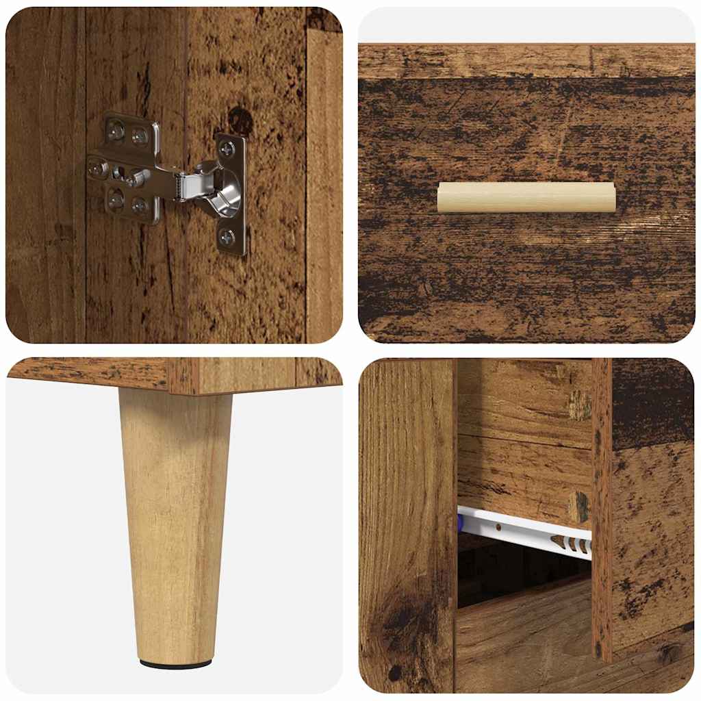 Haut Armoire Bois Ancien 69,5 x 34 x 180 cm Bois d'ingénierie - XIOS