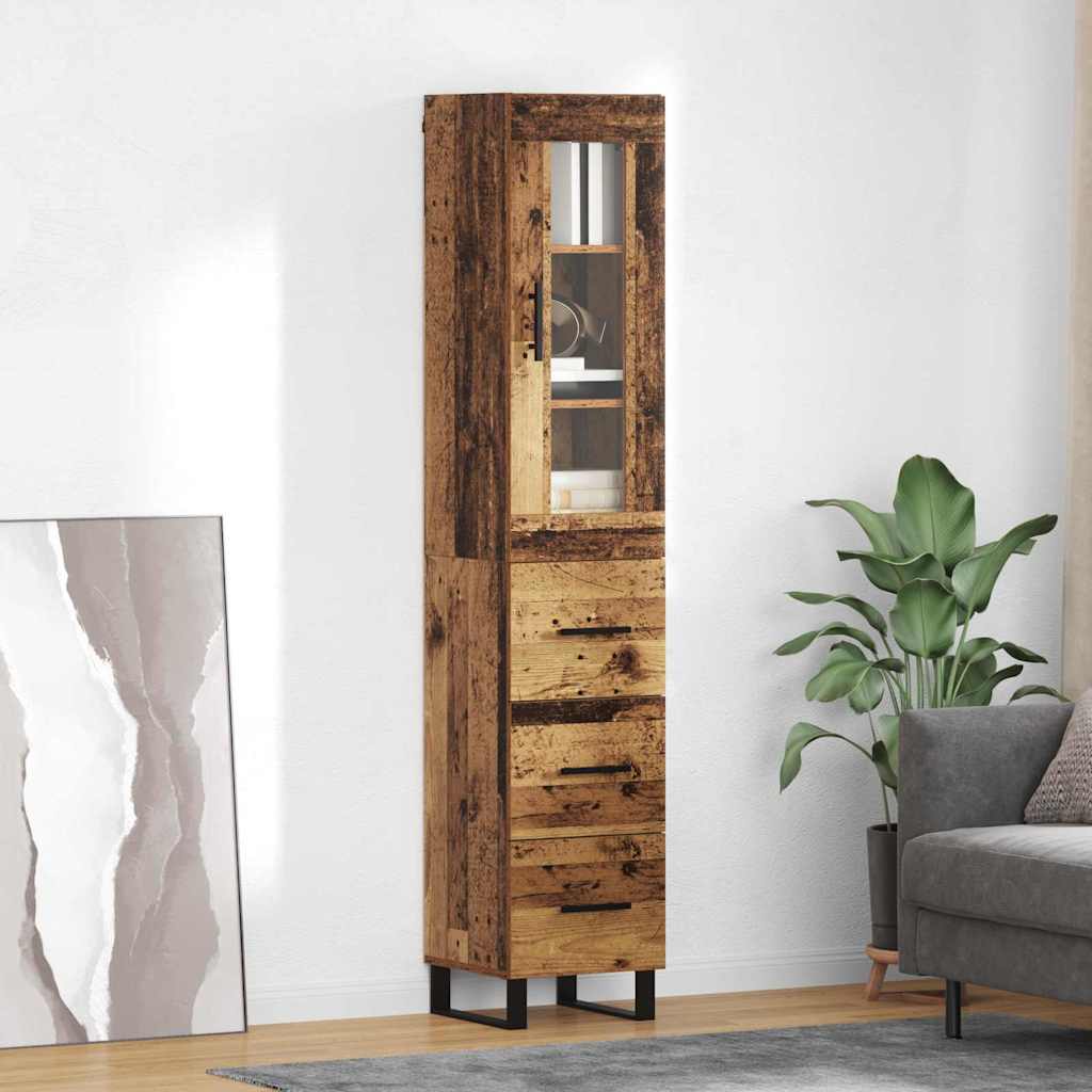 Haut Armoire Bois Ancien 69,5 x 34 x 180 cm Bois d'ingénierie - XIOS