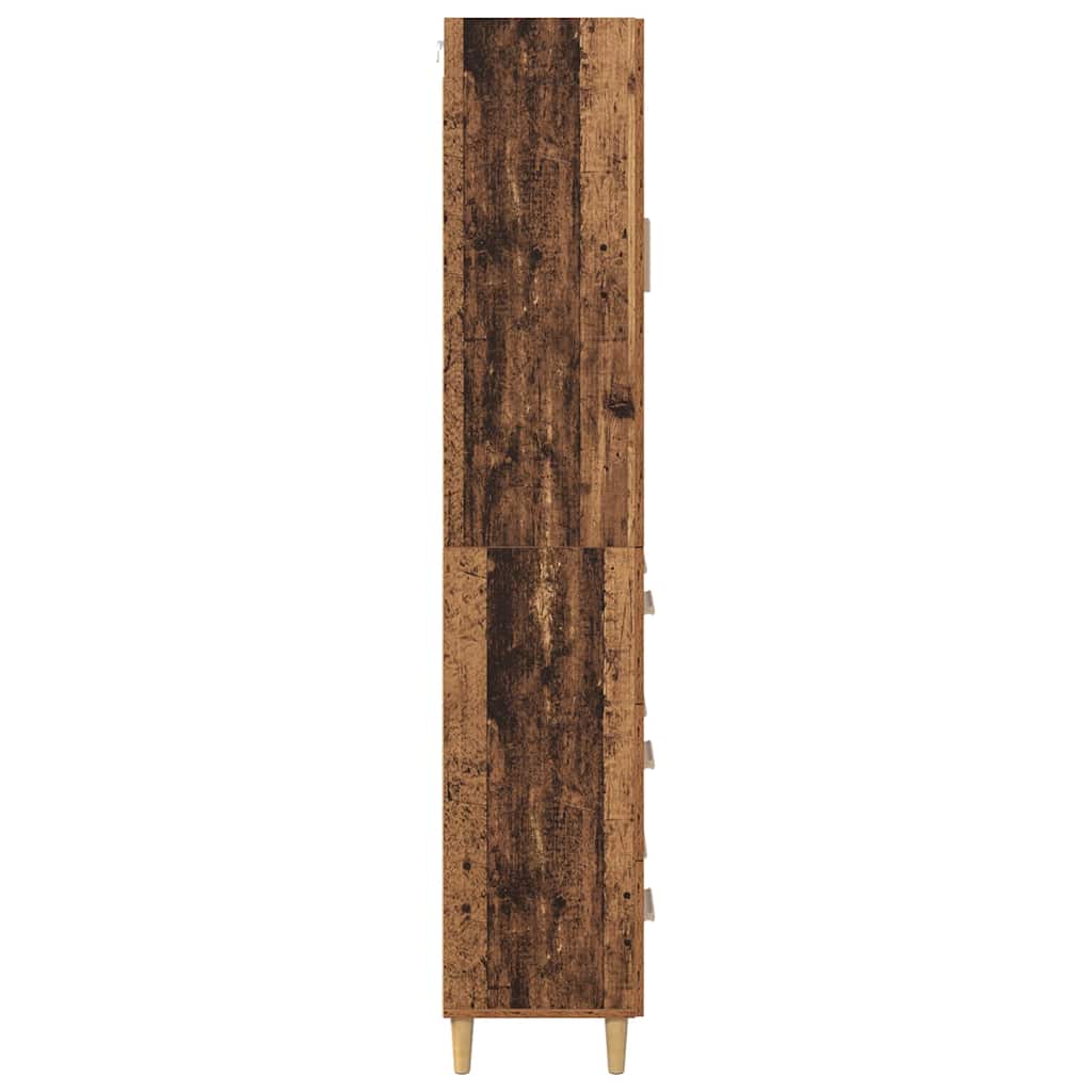 Haut Armoire avec tiroir Bois Ancien 69,5 x 34 x 180 cm - XIOS