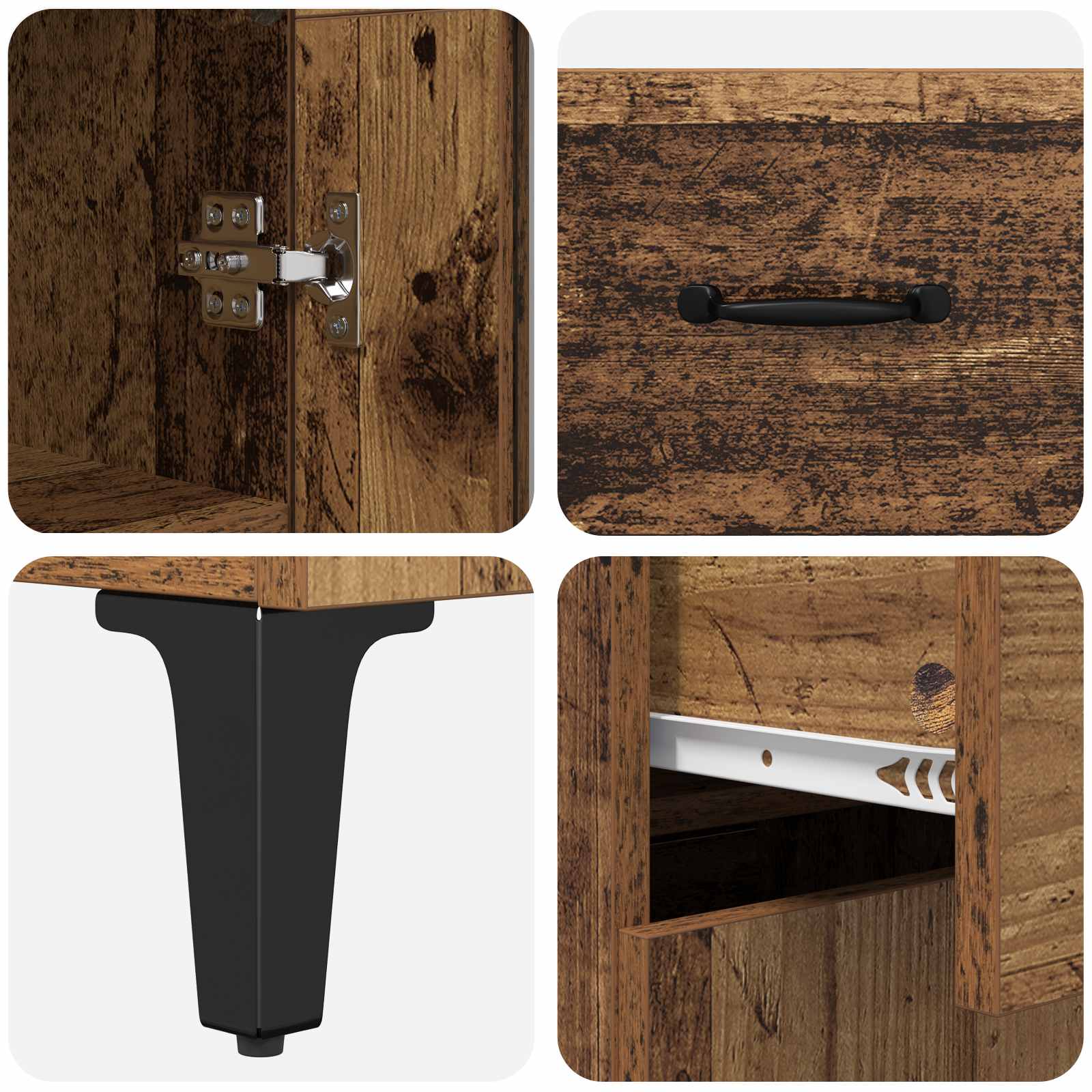 Haut Armoire Bois Ancien 69,5 x 34 x 180 cm Bois d'ingénierie - XIOS